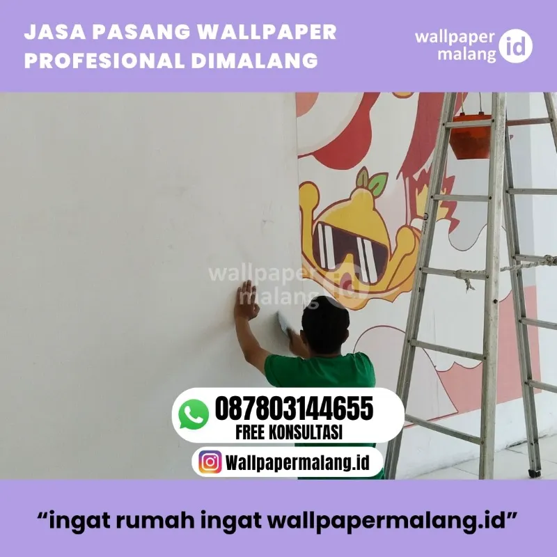 JASA PASANG WALLPAPER PROFESIONAL DIMALANG - adasale
