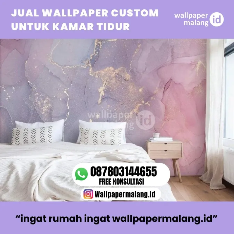 JUAL WALLPAPER CUSTOM UNTUK KAMAR TIDUR   - adasale