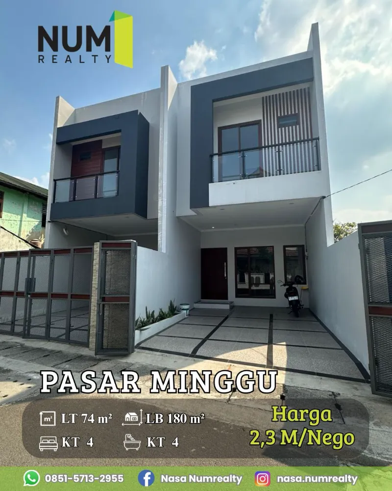 Dijual Murah Rumah di Rawa Bambu Pasar Minggu  - adasale