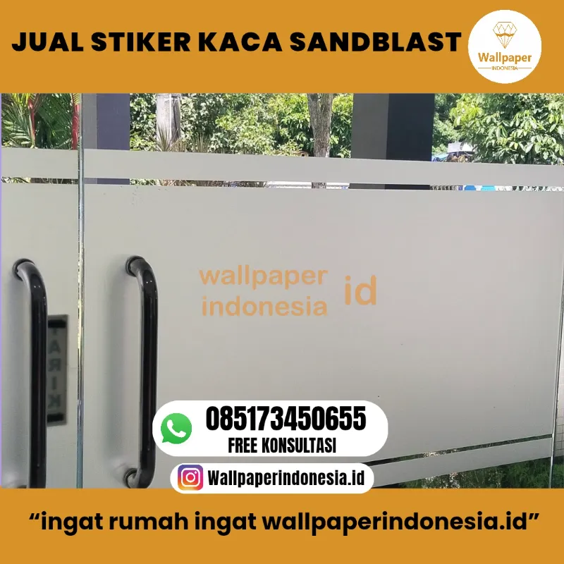 JUAL STIKER KACA  SANDBLAST - adasale