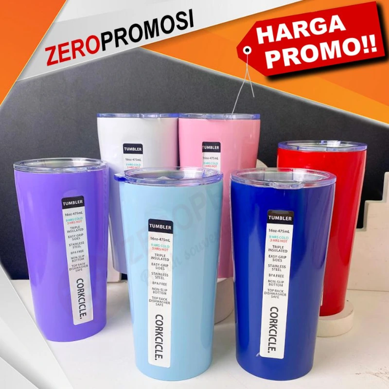 Tumbler Stainless Mug Rose 475ml Cetak Logo - adasale