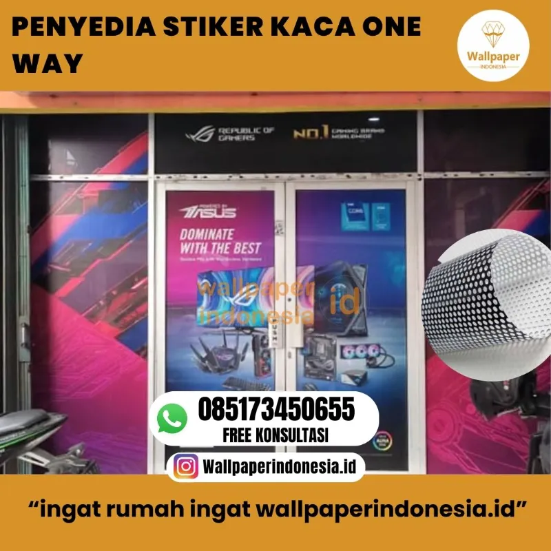penyedia stiker kaca one way - adasale