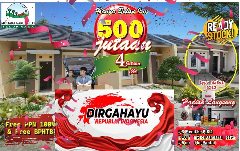 RUMAH MURAH DI KOMPLEK GARUDA TELUK NAGA OBRAL  - adasale