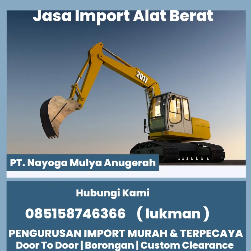 jasa import excavator dari guangzhou  - adasale