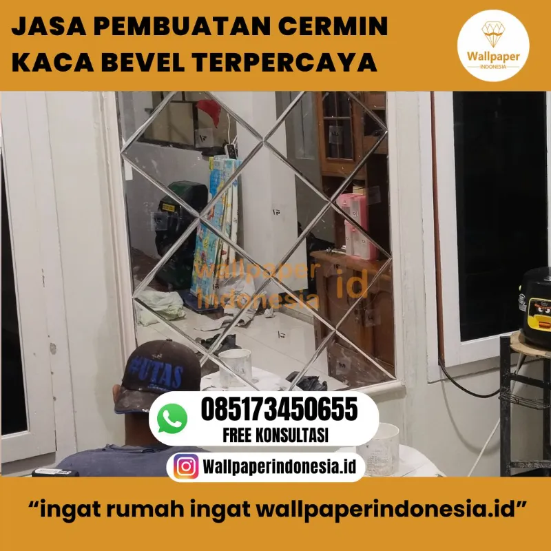 JASA PEMBUATAN CERMIN KACA BEVEL TERPERCAYA  - adasale