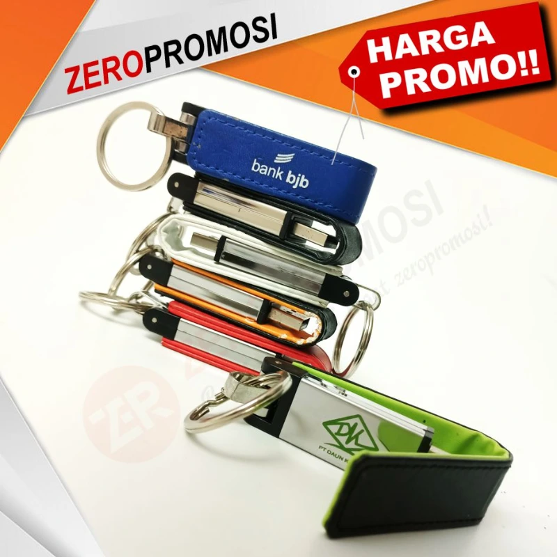 Flashdisk Kulit Keychain FDLT20 Cetak Logo - adasale