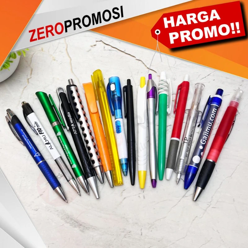 Souvenir Aneka Pulpen Promosi Custom Logo - adasale