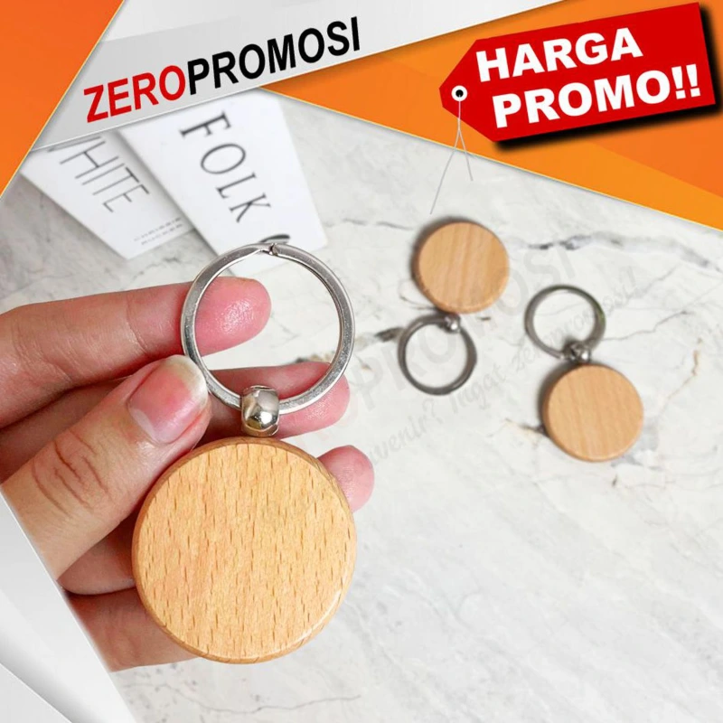 Gantungan Kunci Kayu Custom - adasale