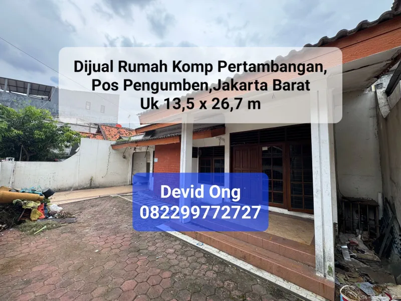 Dijual Rumah di Jl Pos Pengumben, Jakarta Barat - adasale