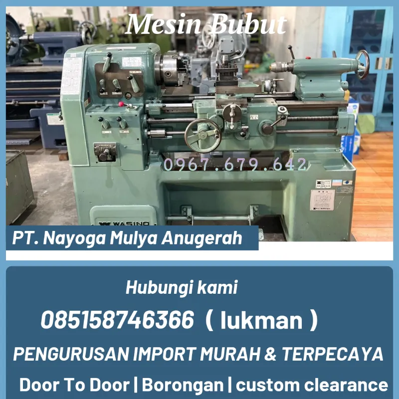 jasa import mesin bubut dari guagzhou door to door - adasale