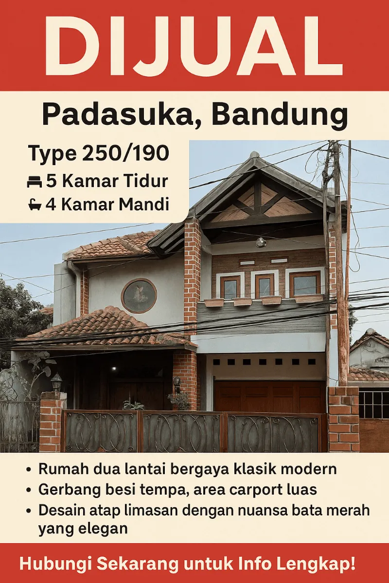 Dijual Rumah 2 Lantai Padasuka Cimenyan Bandung  - adasale