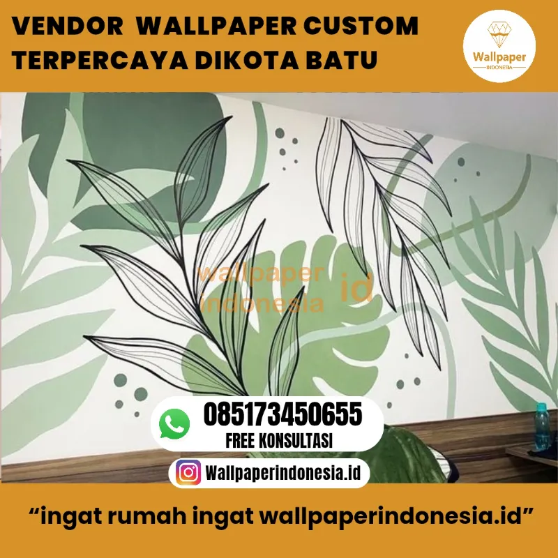 VENDOR WALLPAPER CUSTOM TERPERCAYA DIKOTA BATU - adasale