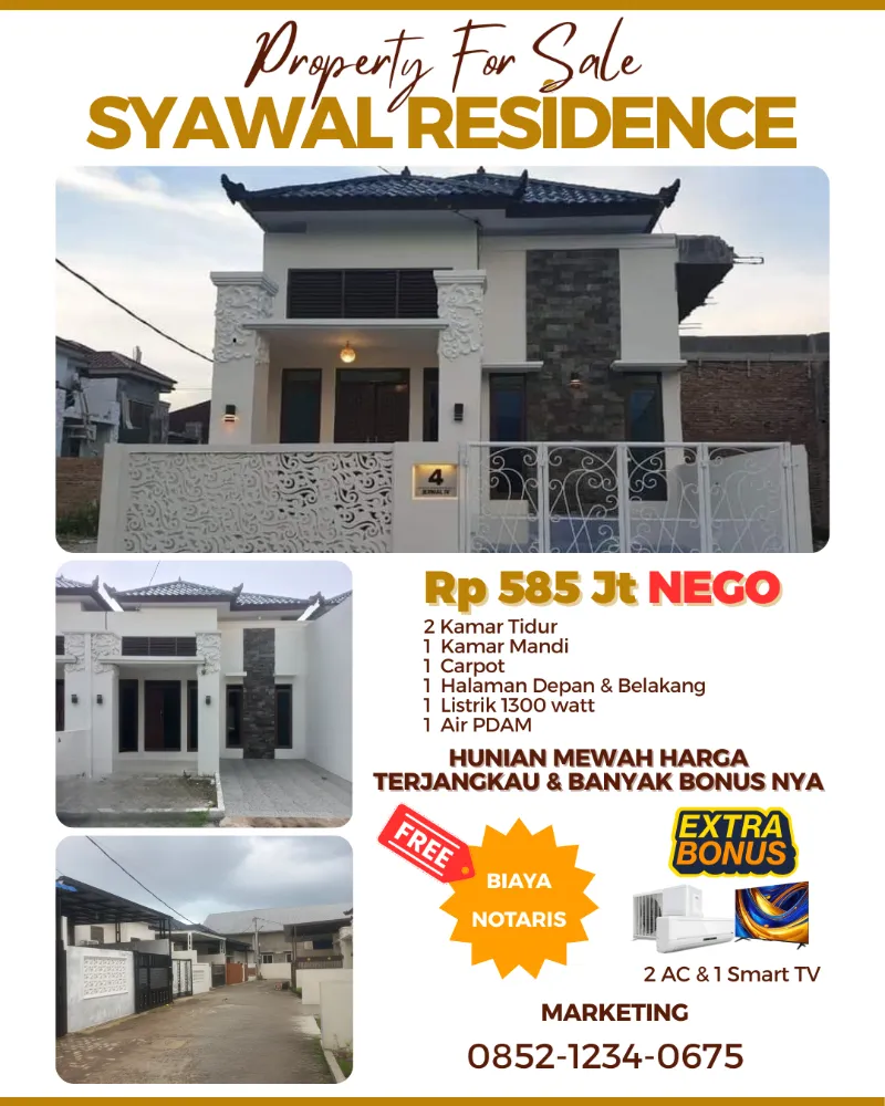Dijual Rumah Murah– Syawal Residence Medan Denai - adasale