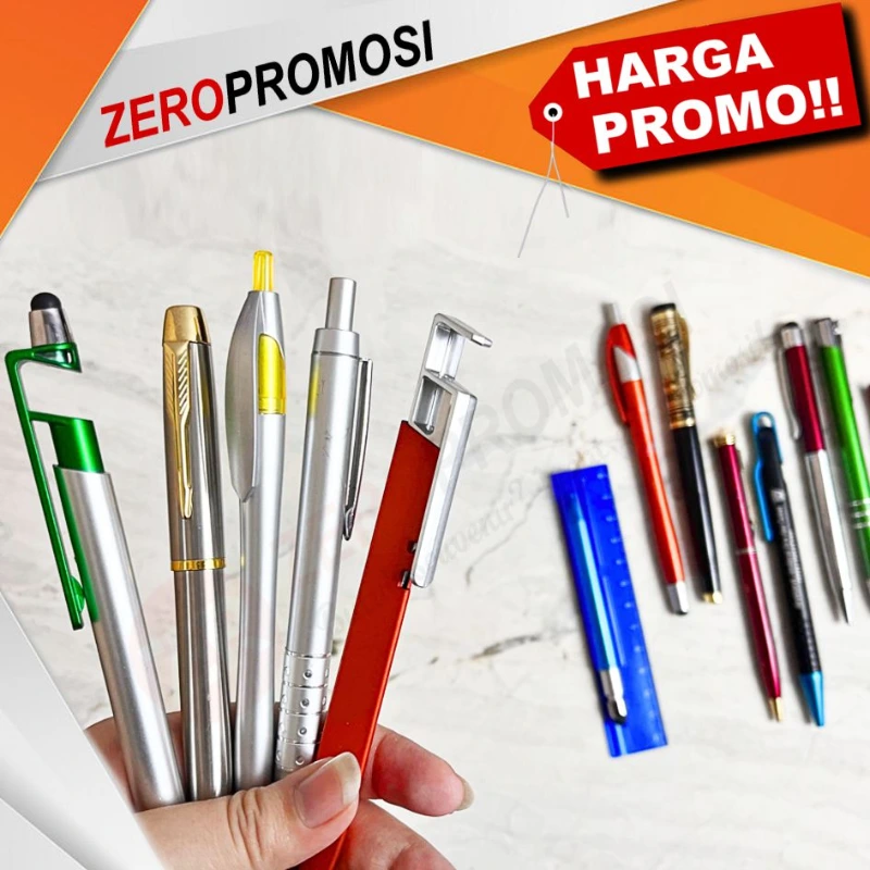 Custom Pulpen Promosi Souvenir Cetak Logo - adasale