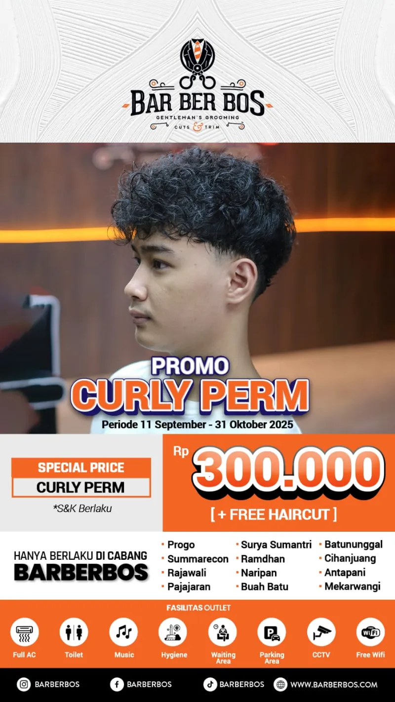 HAIR CURLY PERM DI BARBERSHOP RAJAWALI  - adasale