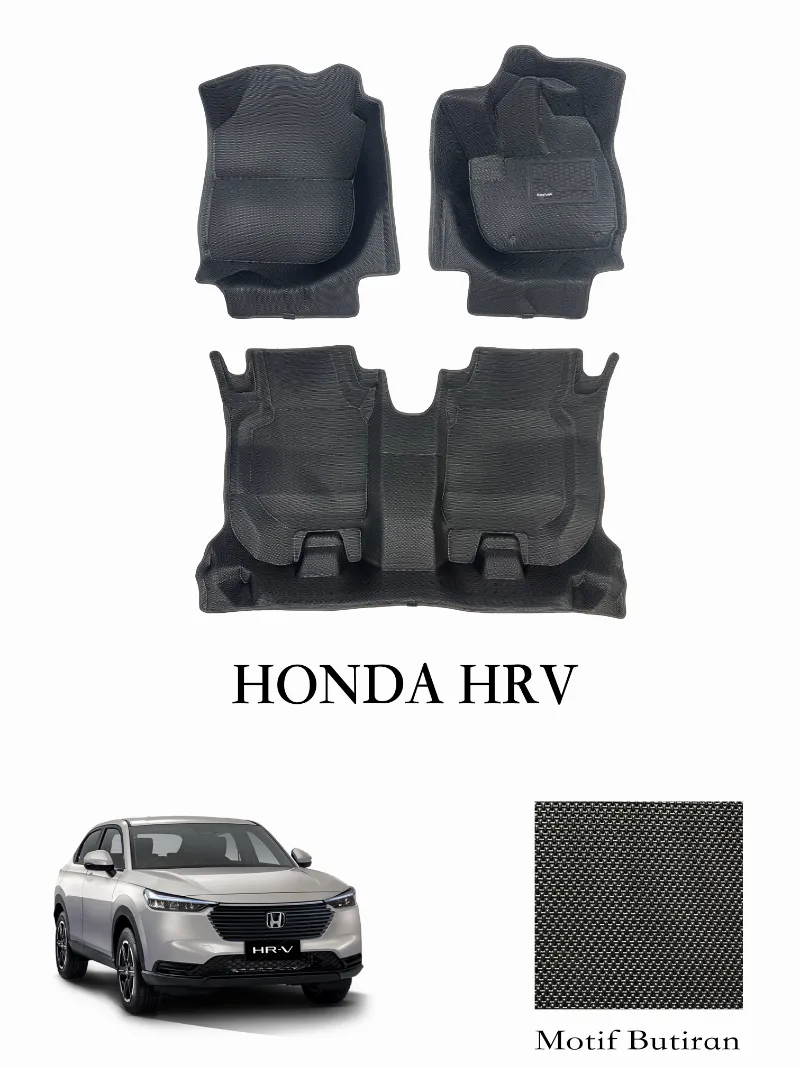 Karpet Mobil 5D Mobil Honda HRV Motif Butiran. - adasale