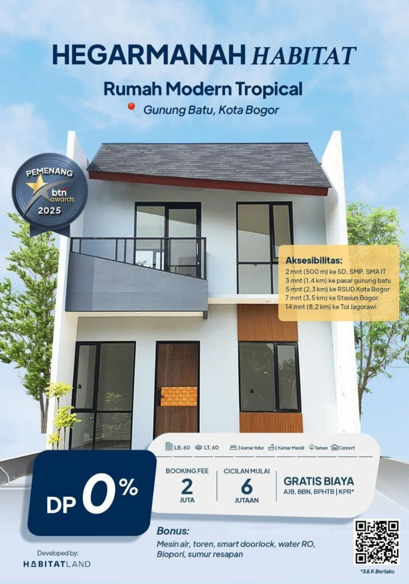Rumah Siap Huni 2 Lantai di Bogor  - adasale
