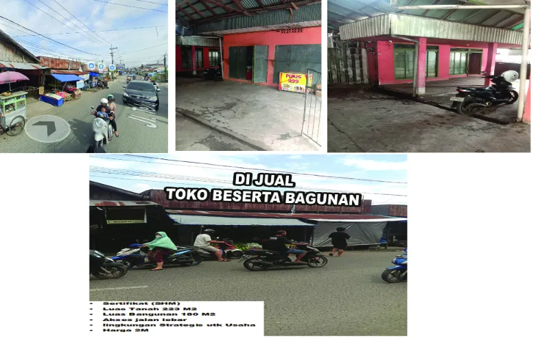 RUMAH DAN TOKO TELUK TIRAM BANJARMASIN - adasale