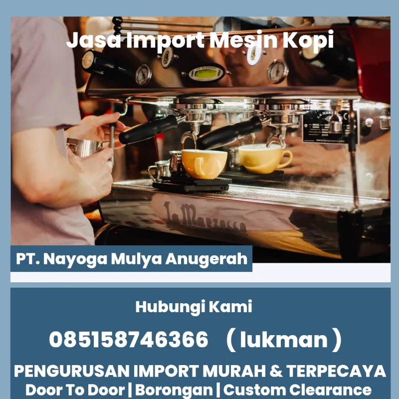 jasa import mesin kopi dari korea - nayoga - adasale