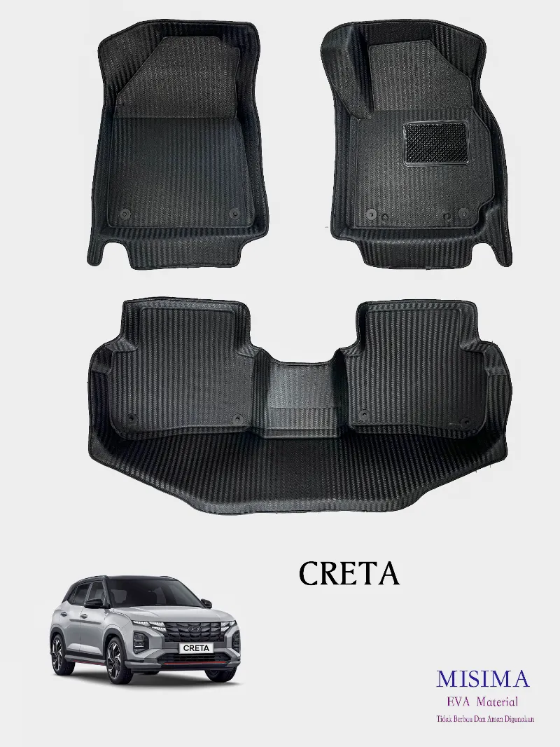 Karpet Mobil 5DHyundai Creta Motif Carbon. - adasale