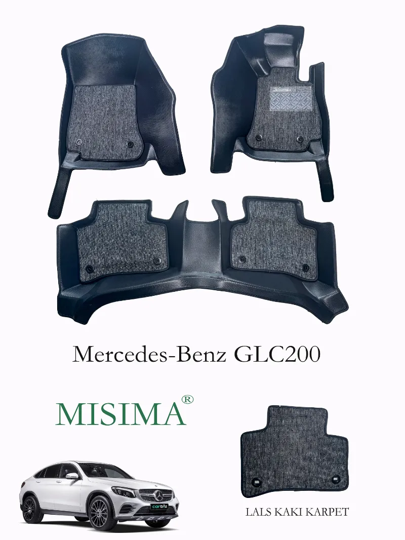 Karpet Mobil 5D Mercedes-Benz GLC 200 Carbon. - adasale