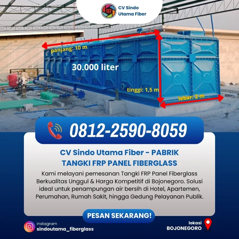 Tangki Panel Rooftank Bergaransi di Bojonegoro - adasale