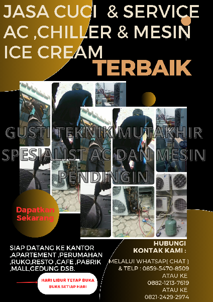 service Ac dan mesin pendingin makanan minuman - adasale