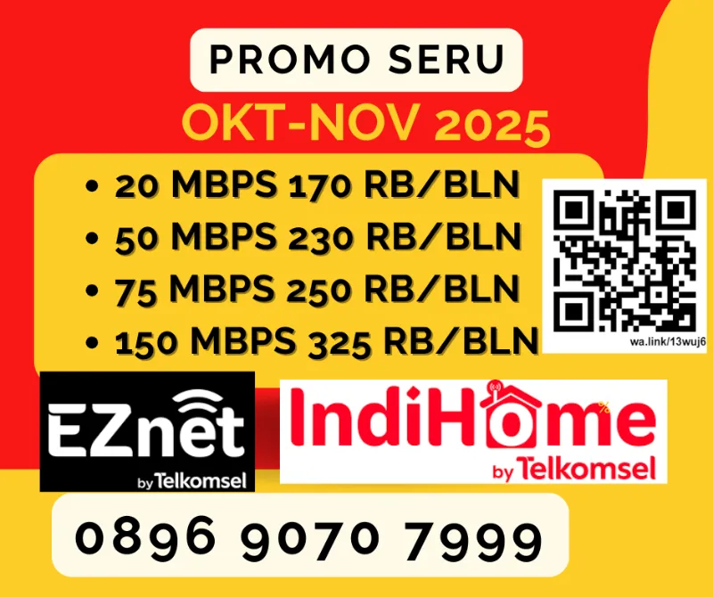 promo indihome EZnet jogja sleman bantul DIY  - adasale